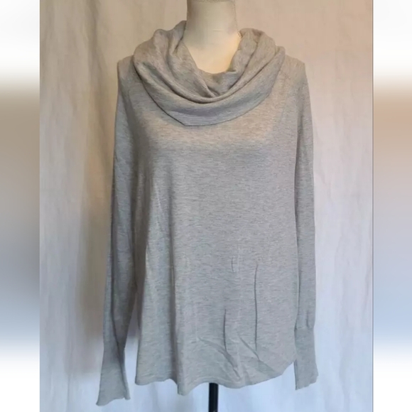 Joie Light Gray Long Sleeve Pull Over Cowl Neck Sweater Small - Picture 2 of 6